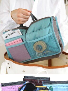 NEW! Nurse Medical Cosmetics Accessories In Bag Organizer Tote (Purple)